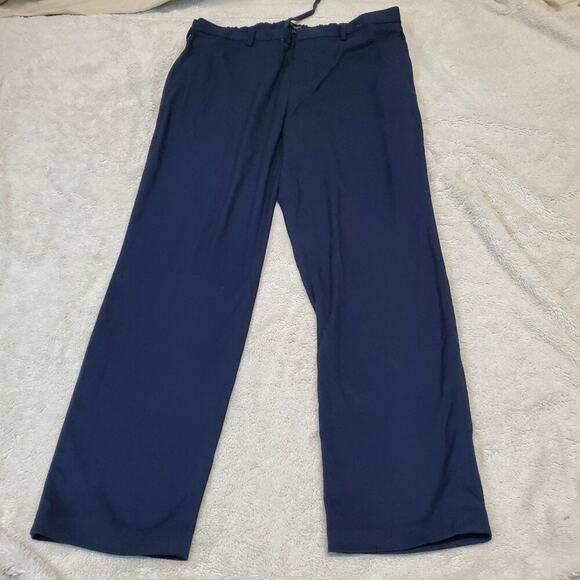 Banana Republic Pants - Banana Republic Navy Blue Casual Basic Straight Leg Slim Fit Drawstring Pant 38R